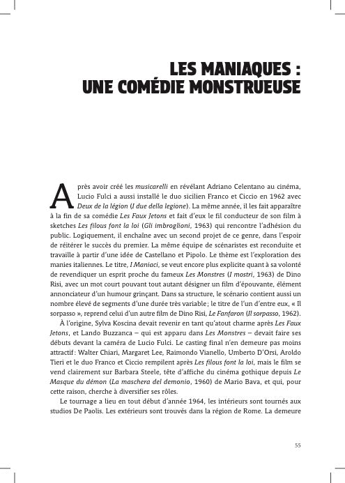Précommande du livre : Lucio fulci, Par-delà le gore et le macabre