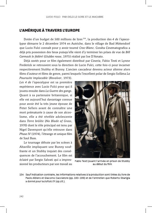 Précommande du livre : Lucio fulci, Par-delà le gore et le macabre